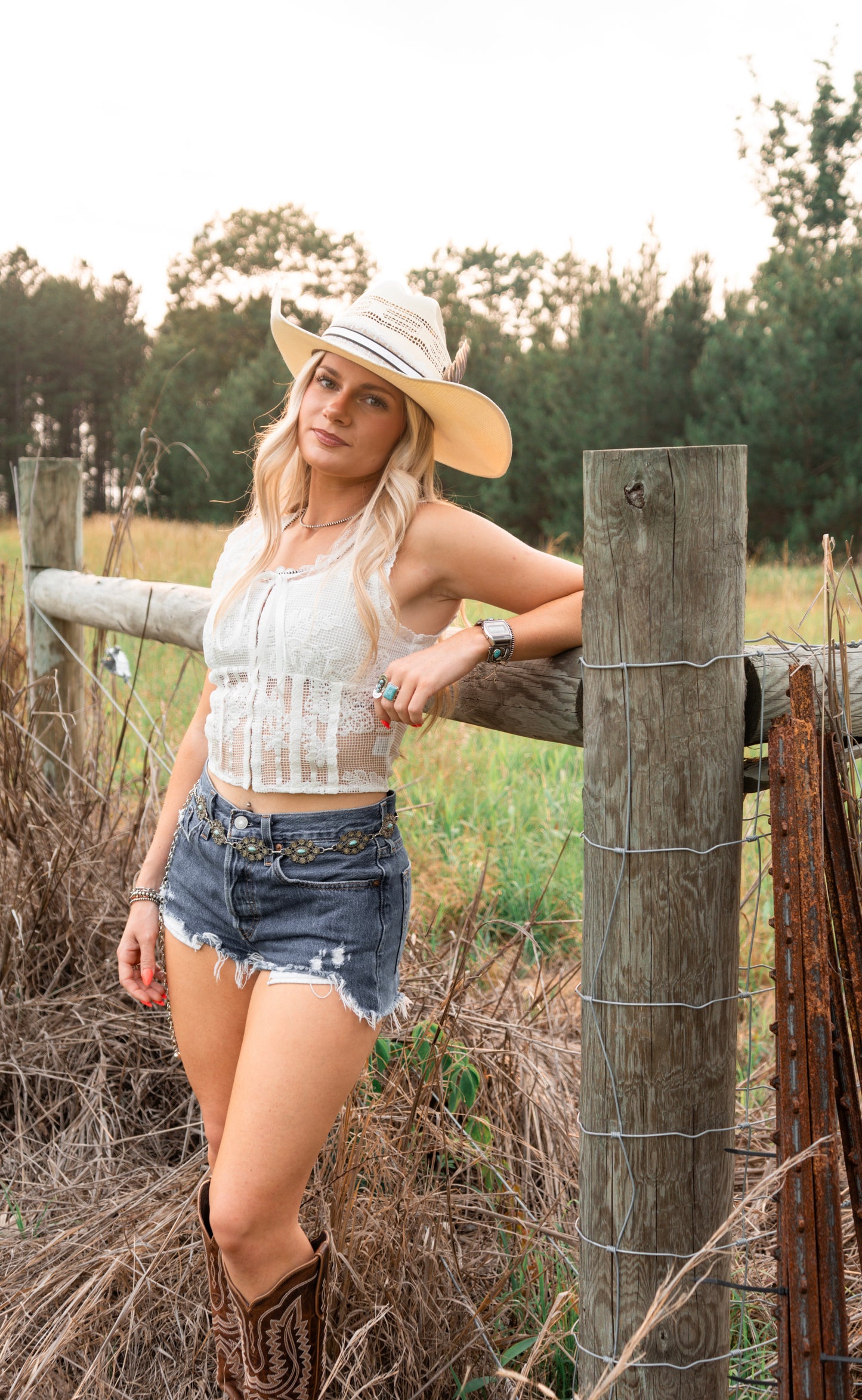 Wisteria - Lace Sheer Tank