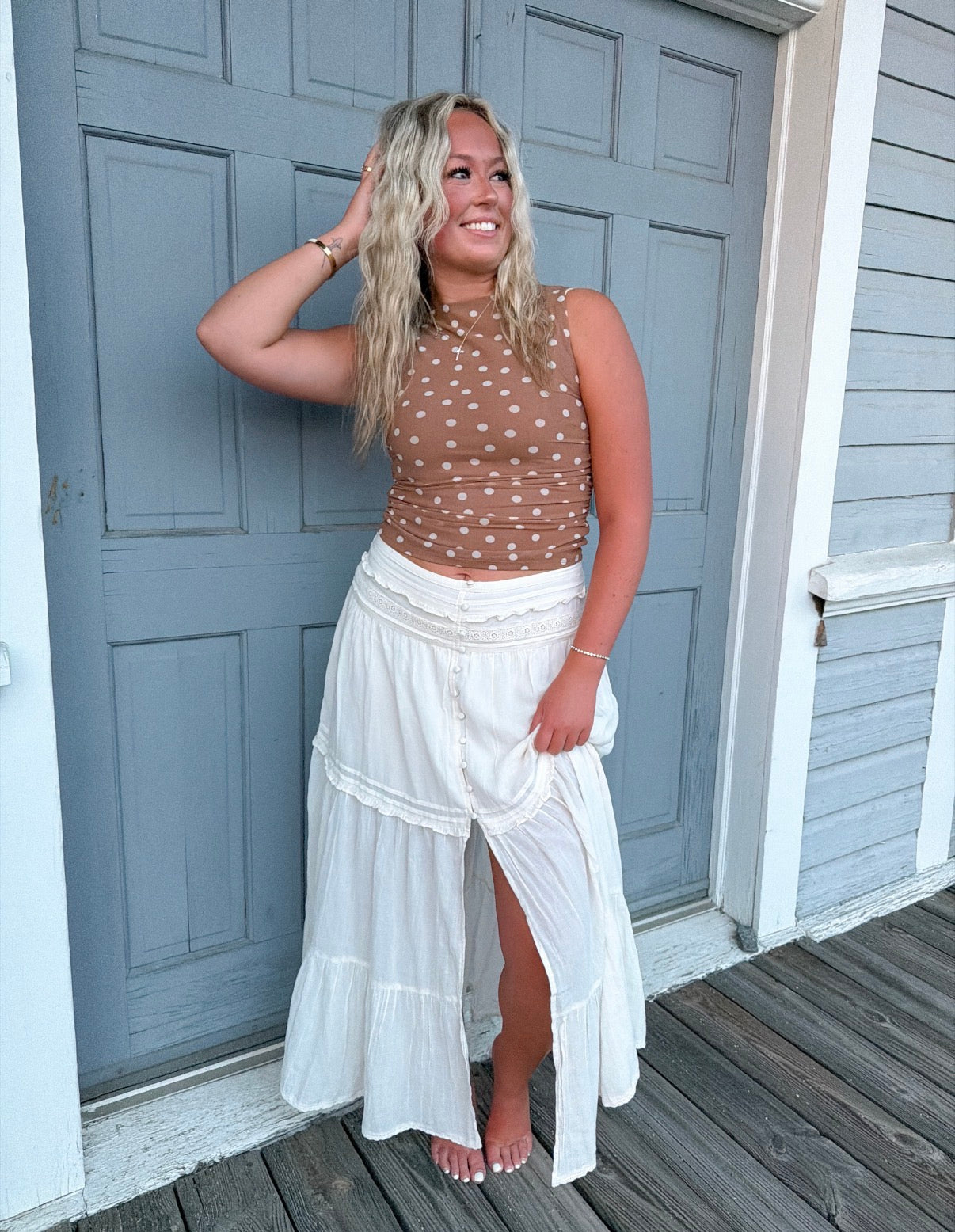 The Mocha Dot Top