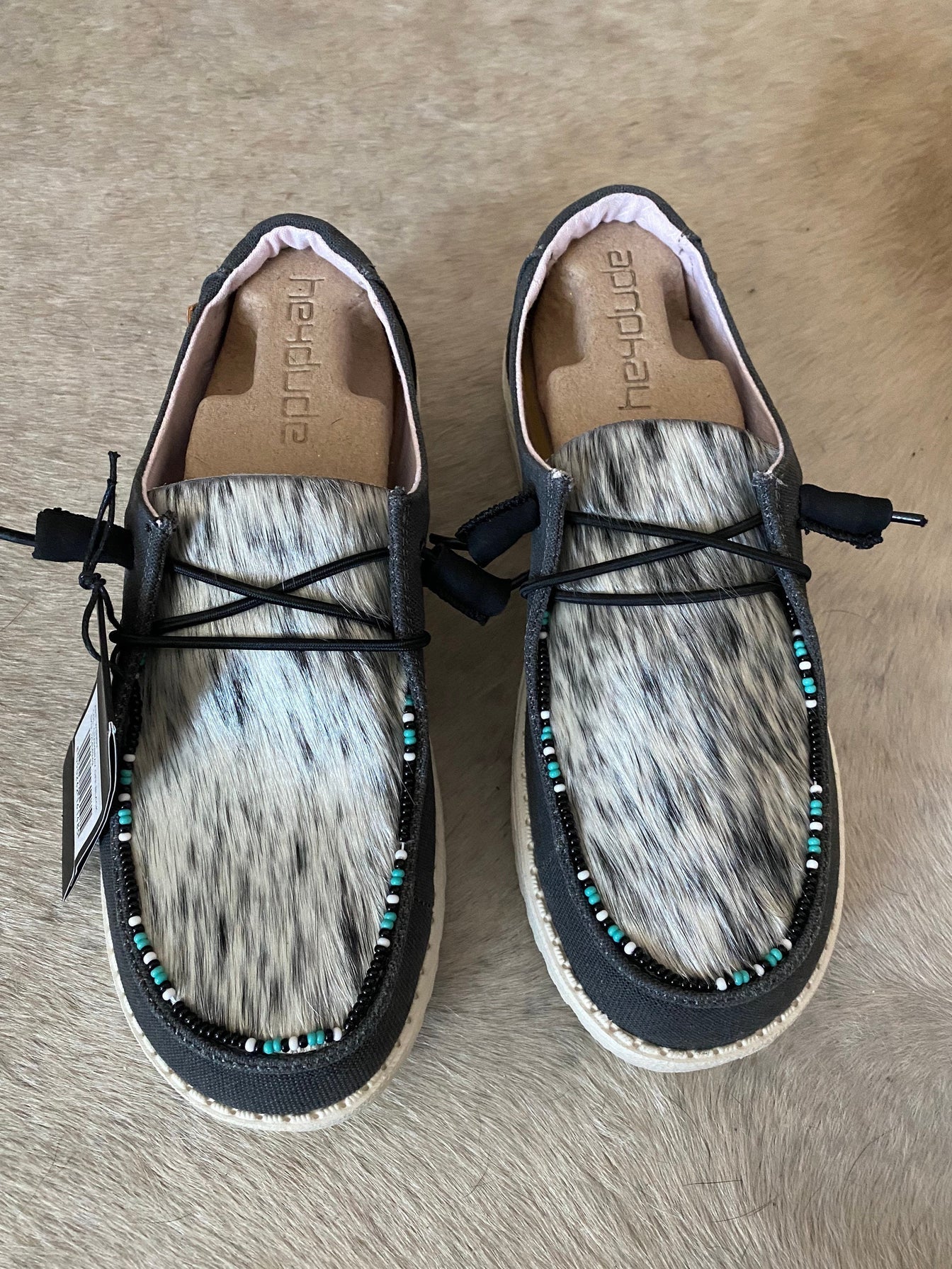 Genuine Cowhide Beaded Hey Dude Shoes  MADE TO ORDER – Southern Gems  Boutique
