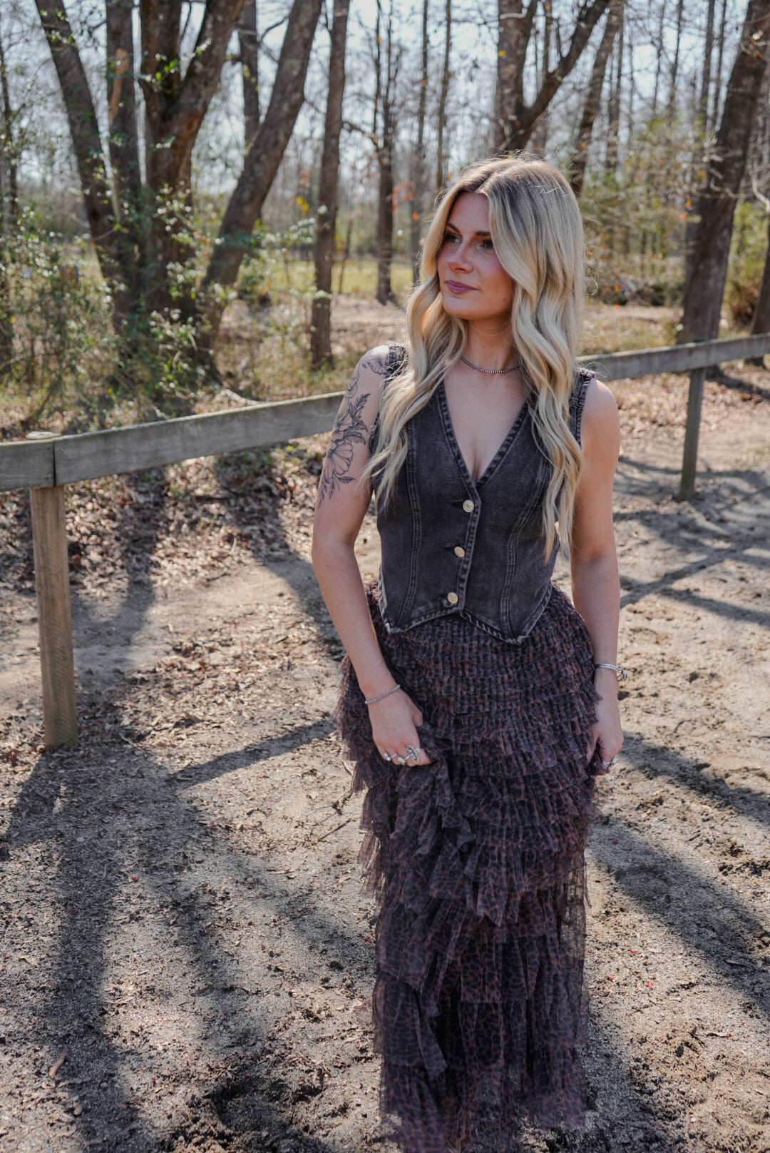 Untamed Ruffle Maxi Skirt