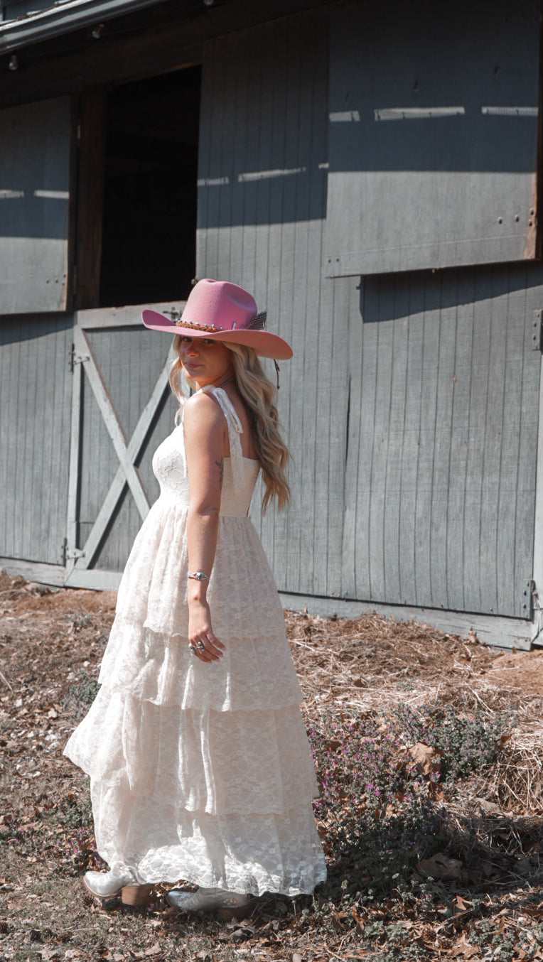 Prairie Lace Maxi Dress