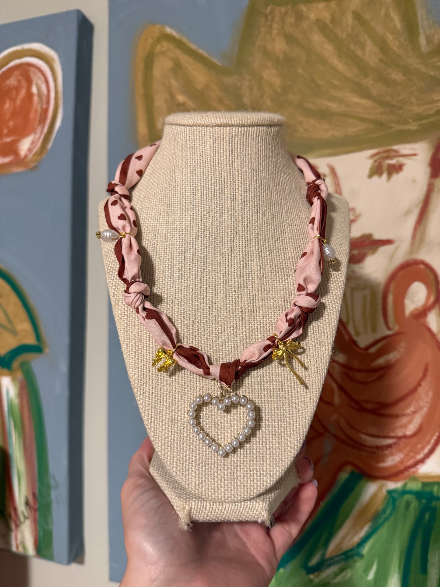 Southern Charm Strands – Silk Scarf Necklace