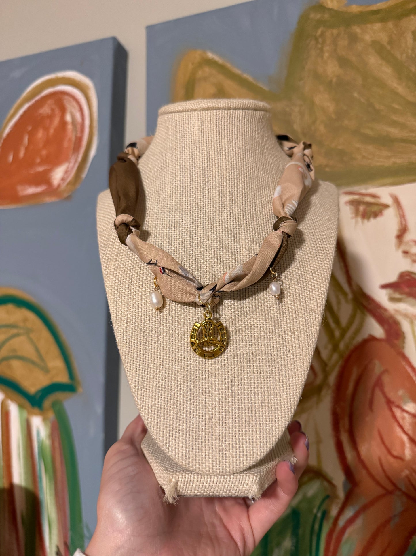 Southern Charm Strands – Silk Scarf Necklace