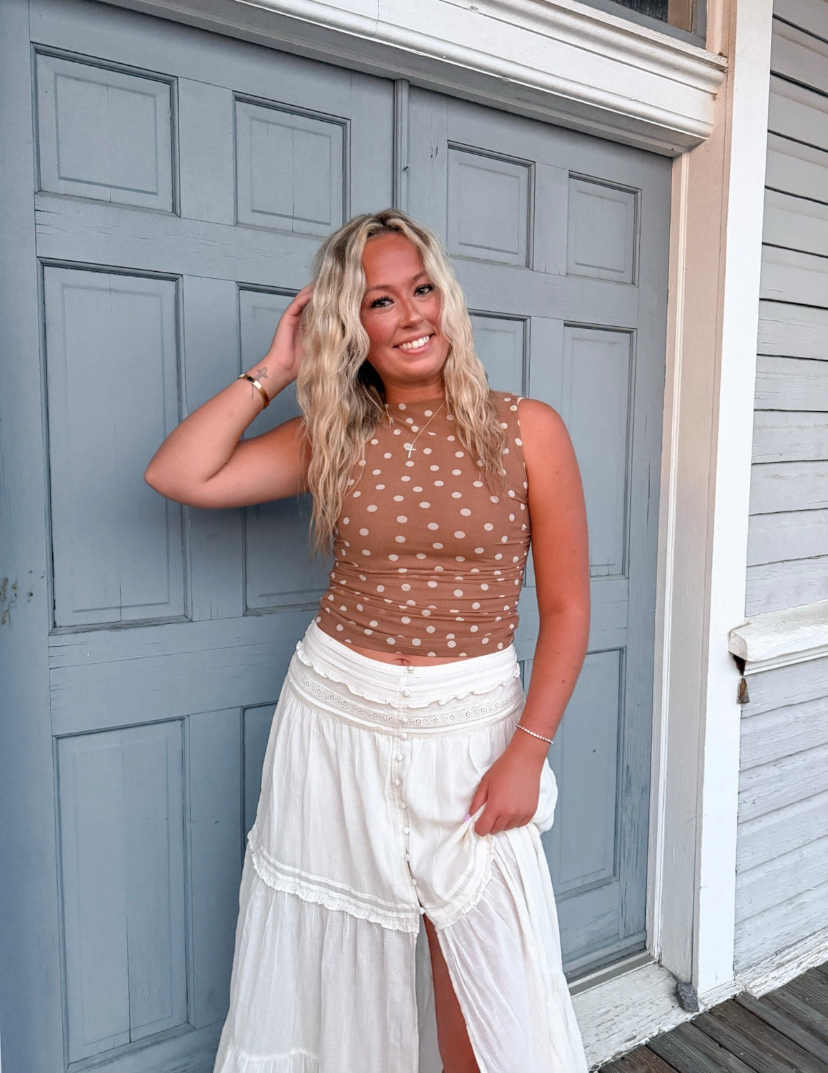 The Mocha Dot Top
