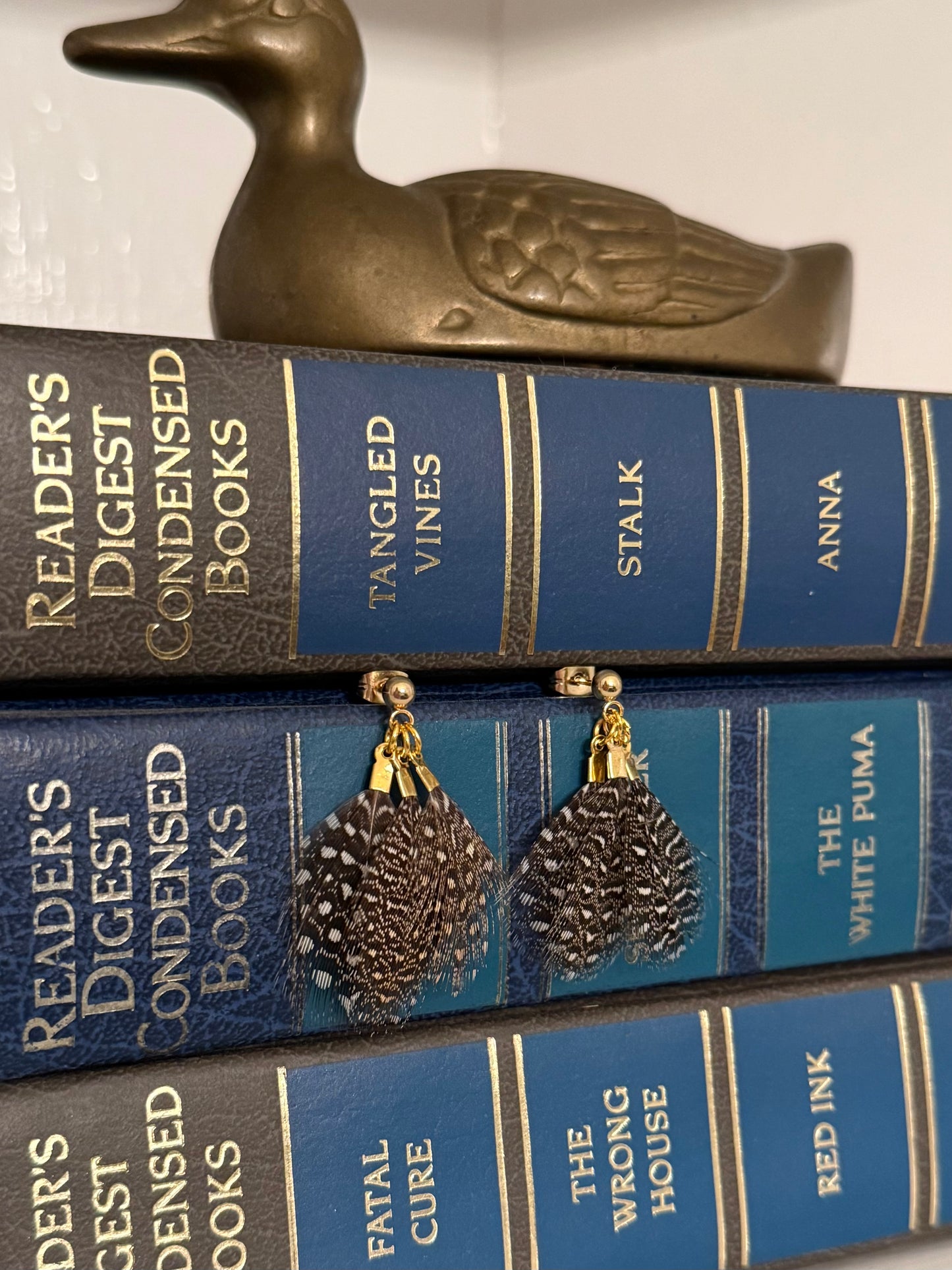 Natural Feather Earrings