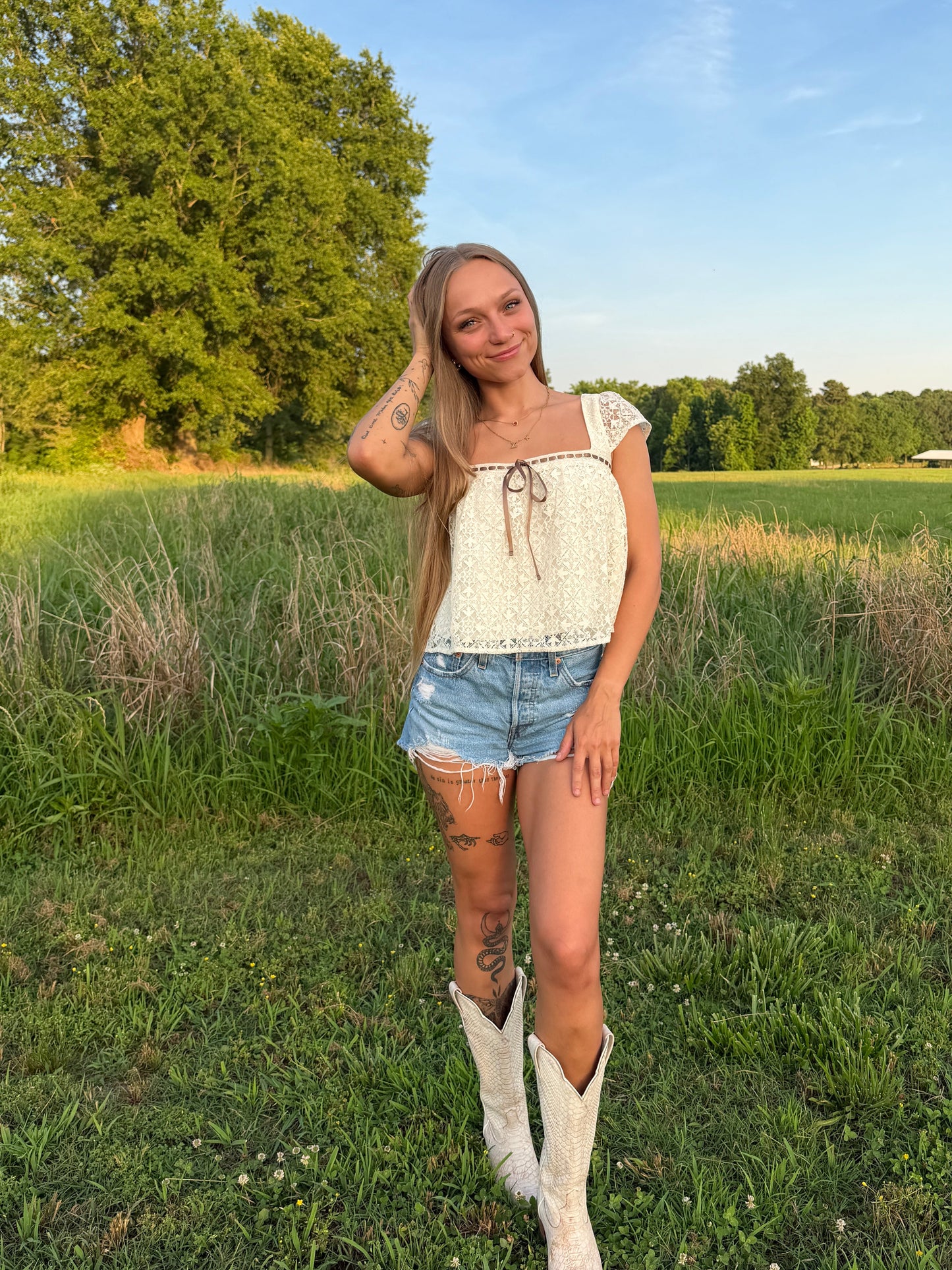 Daisy Mae Lace Top