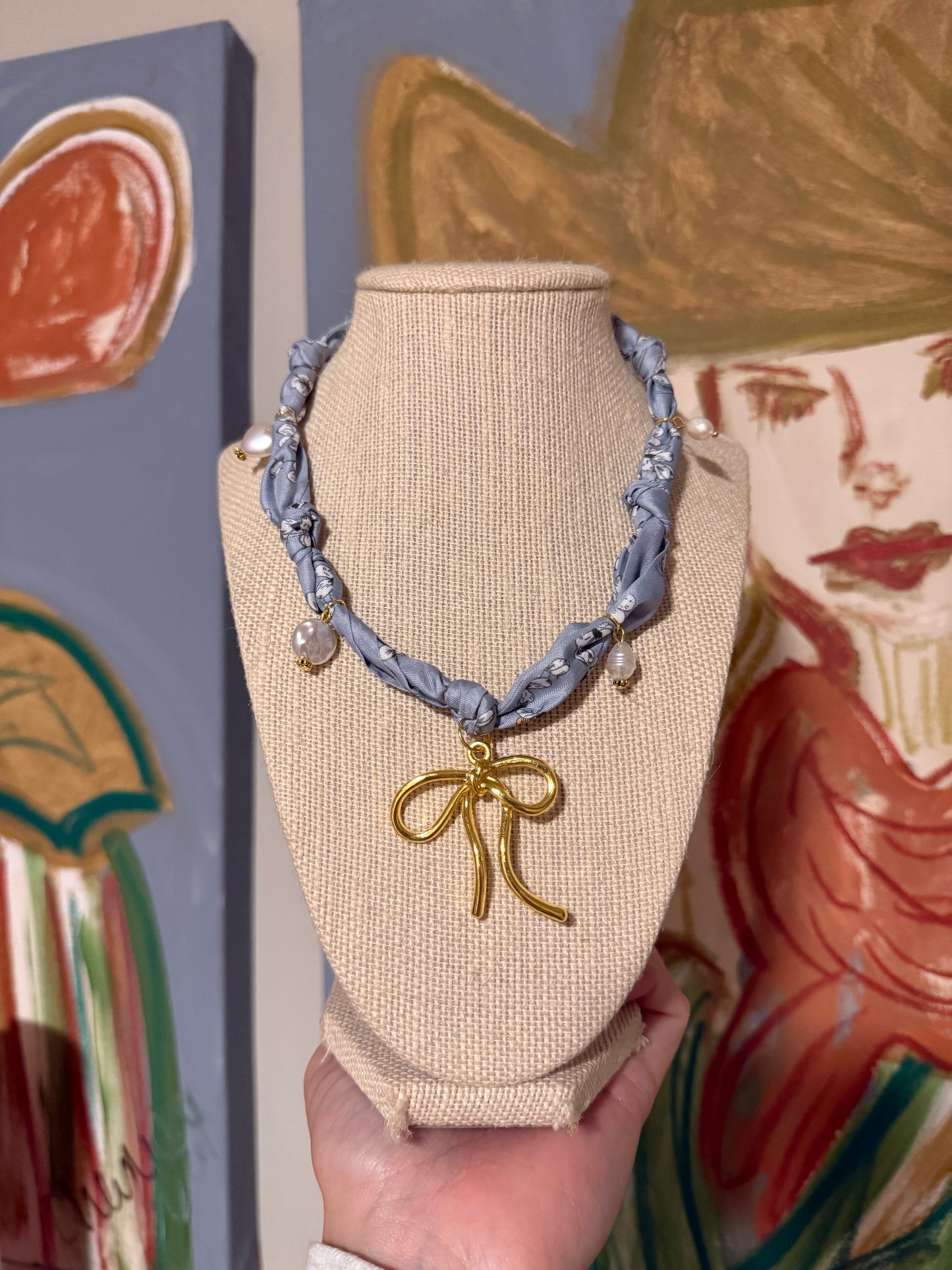Southern Charm Strands – Silk Scarf Necklace