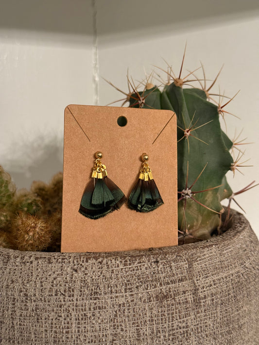 Natural Feather Earrings