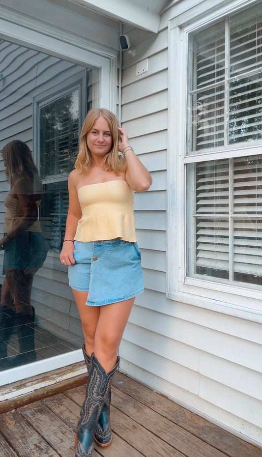Butter Bliss Peplum Top