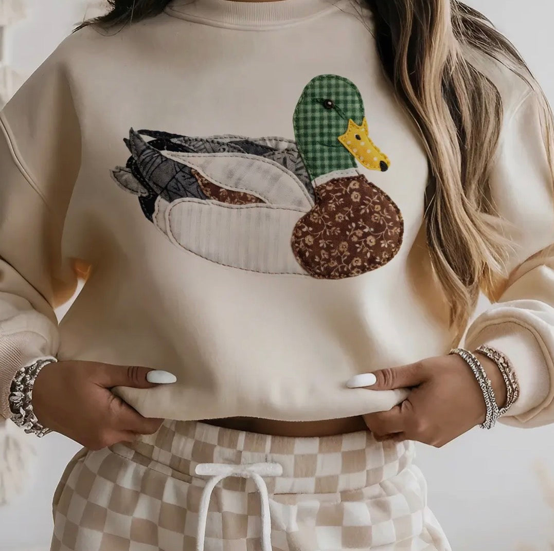 Granny’s Faux Patch Crewneck