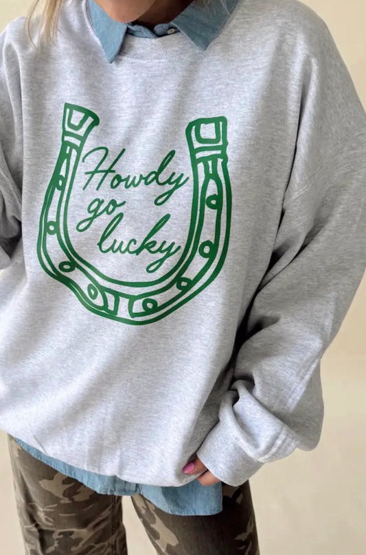 Howdy Go Lucky Crewneck
