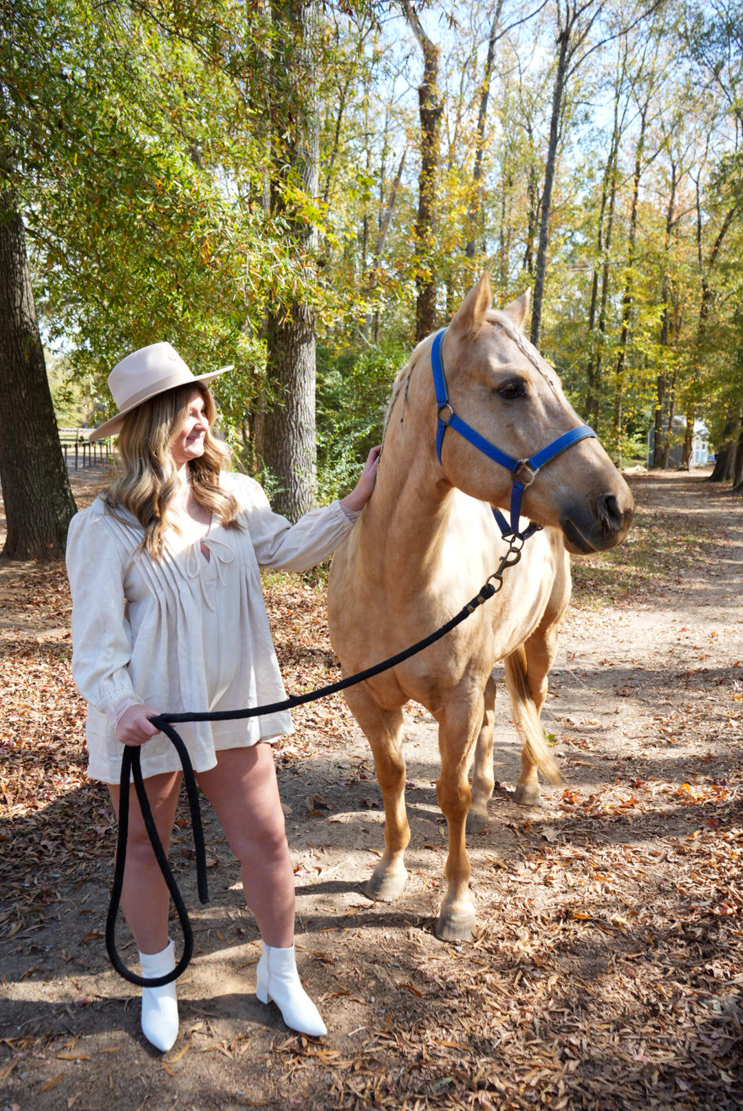 Dusty Trails Pleated Romper