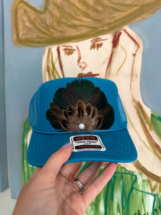 Feather Trucker Hats